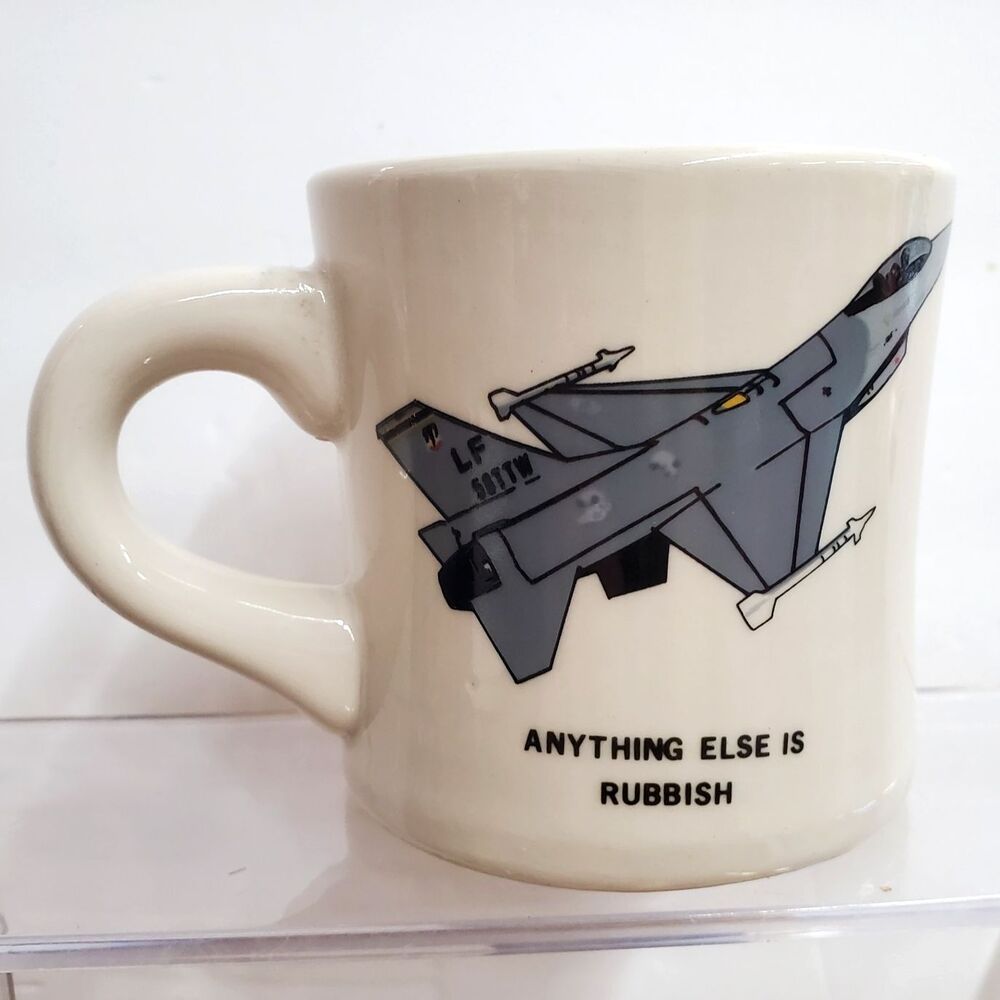 Vintage F-16 Fighting Falcon Coffee Mug 56th TTW Luke AFB US Air Force Ultima